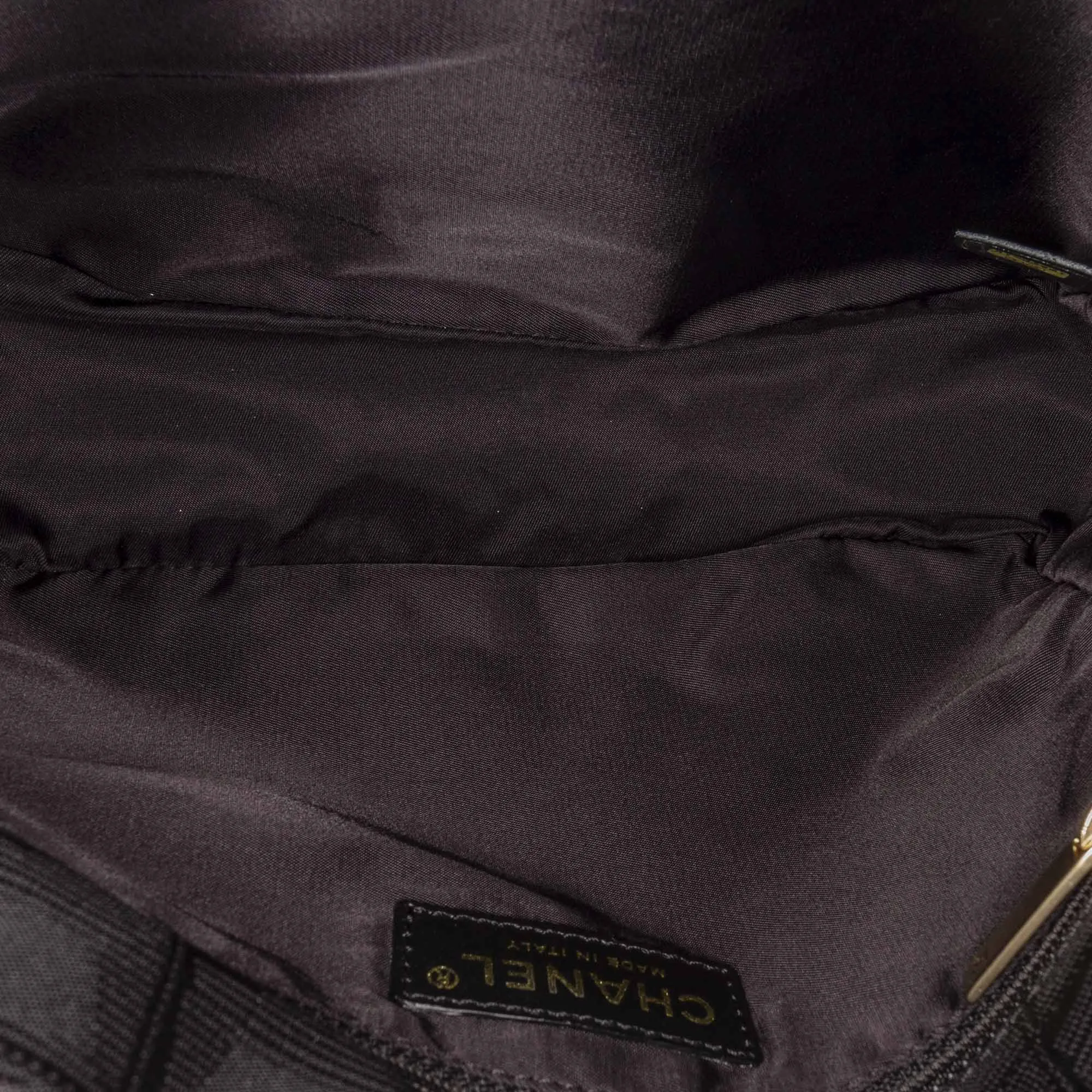 Chanel New Travel Line Canvas Belt Bag Black