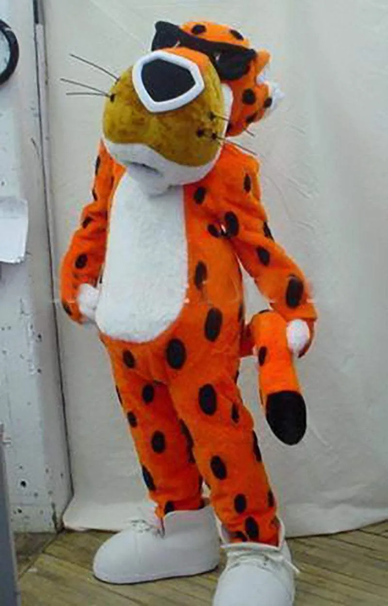 Chester Cheetah Mascot Costumes Adult Carnival Party Cosplay Suit