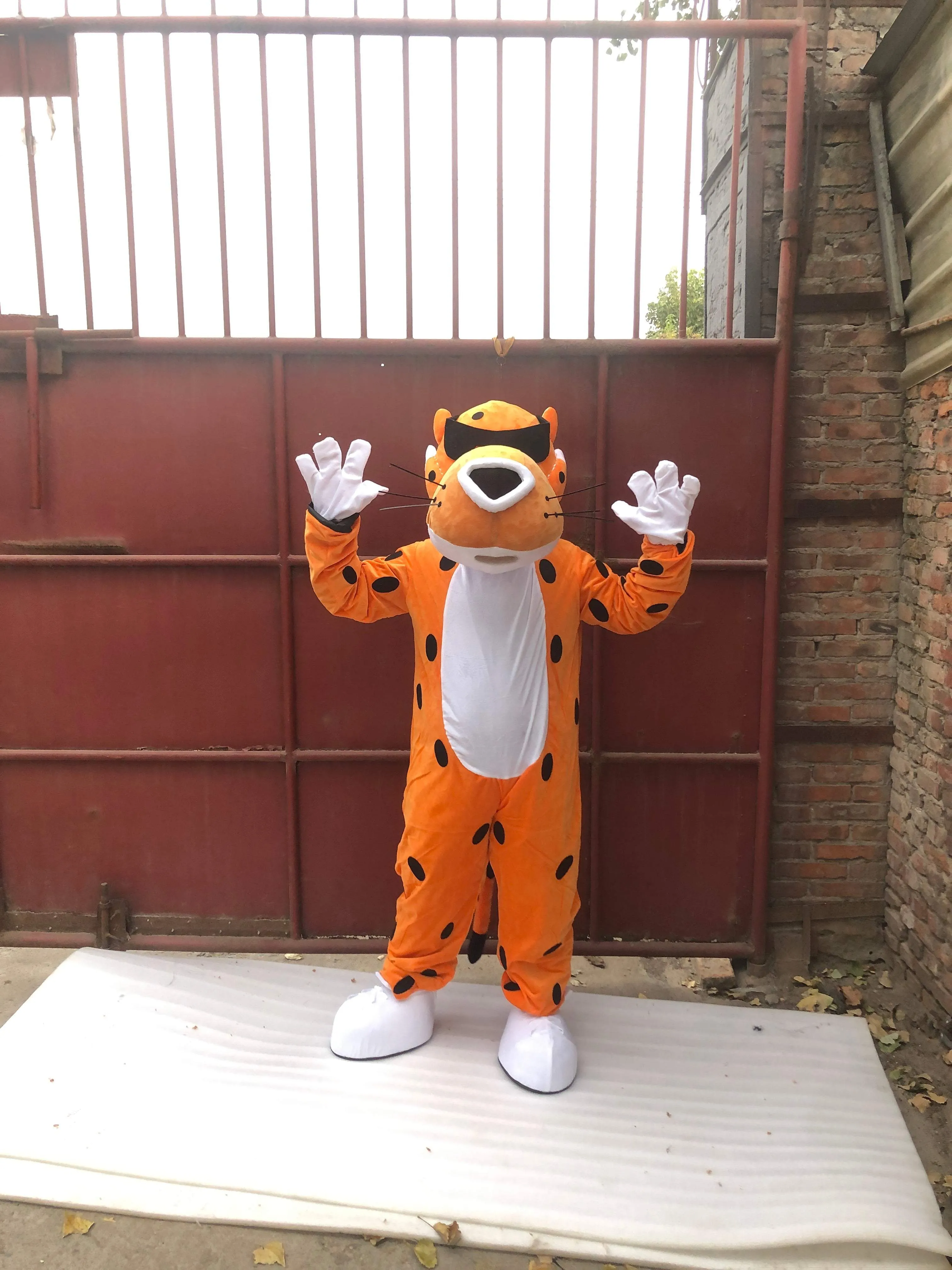Chester Cheetah Suit Animal Mascot Costume Party Carnival Costumes