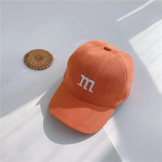 Children's Baseball Cap Sun Protection Windproof Popular Letter Decoration Nice Color Simplicity Four Seasons Cool Fashion Trend