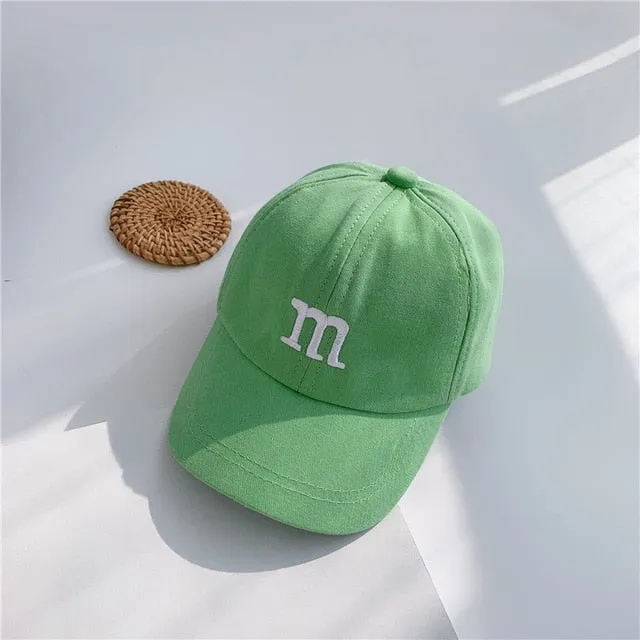 Children's Baseball Cap Sun Protection Windproof Popular Letter Decoration Nice Color Simplicity Four Seasons Cool Fashion Trend