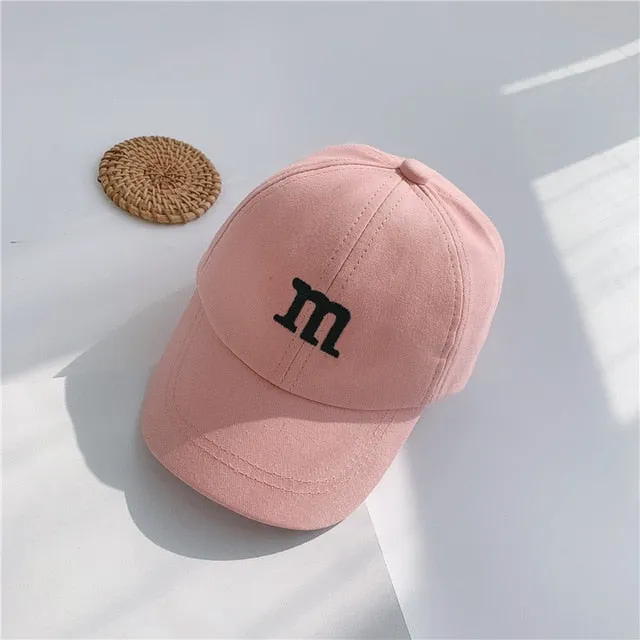Children's Baseball Cap Sun Protection Windproof Popular Letter Decoration Nice Color Simplicity Four Seasons Cool Fashion Trend