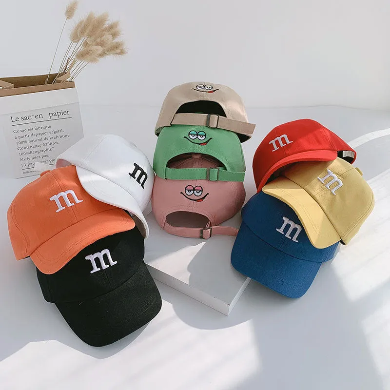 Children's Baseball Cap Sun Protection Windproof Popular Letter Decoration Nice Color Simplicity Four Seasons Cool Fashion Trend
