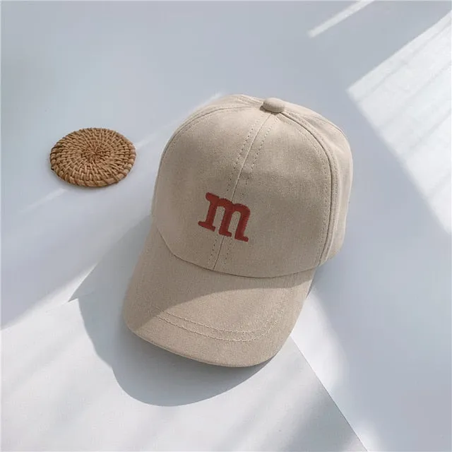 Children's Baseball Cap Sun Protection Windproof Popular Letter Decoration Nice Color Simplicity Four Seasons Cool Fashion Trend