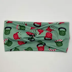 Christmas Kettlebells Twist Headband