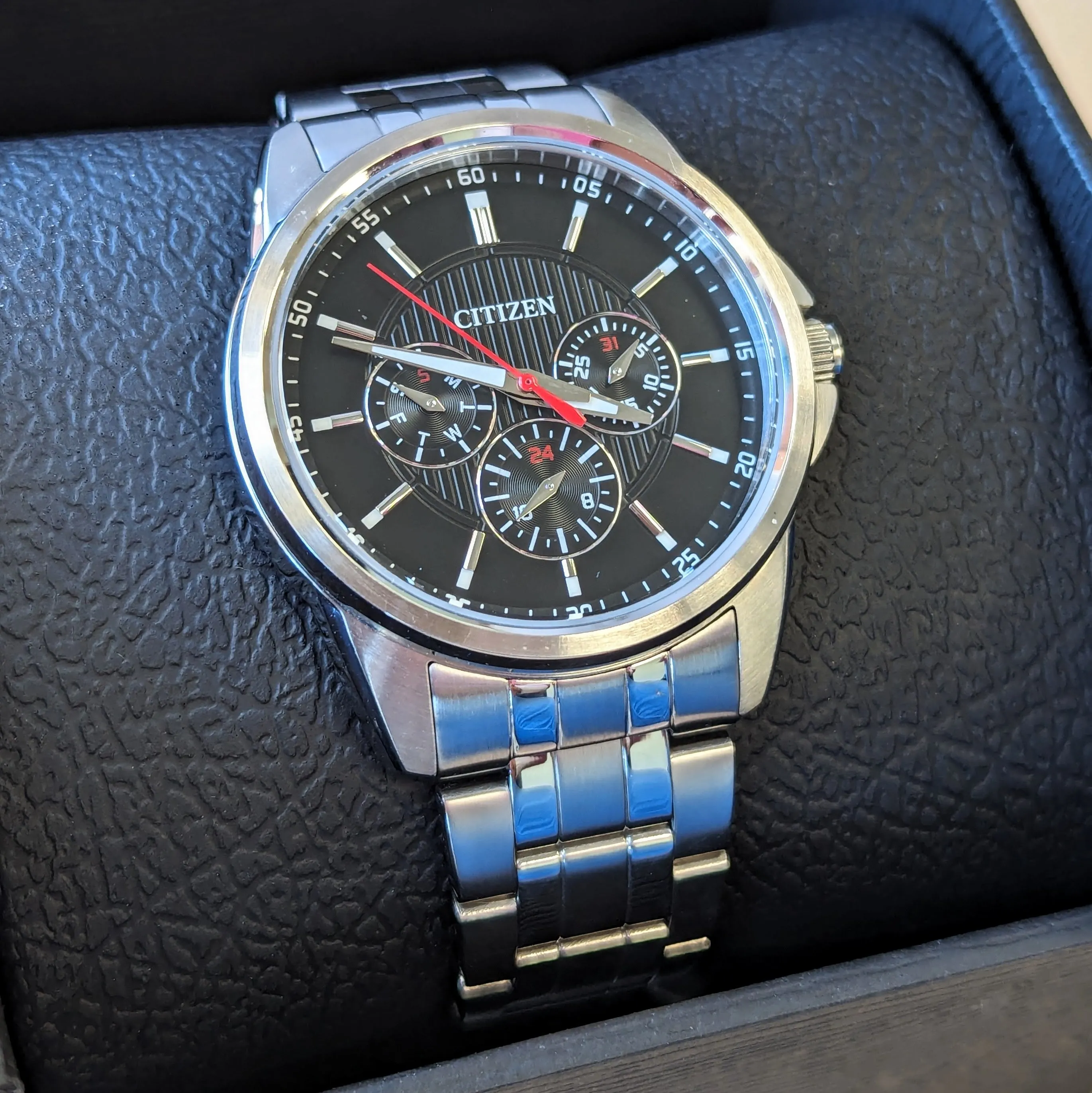 CITIZEN Quartz Watch Ref. AG8340-58E ALL Stainless Steel Cal. 6329 ALL Original! In Box!