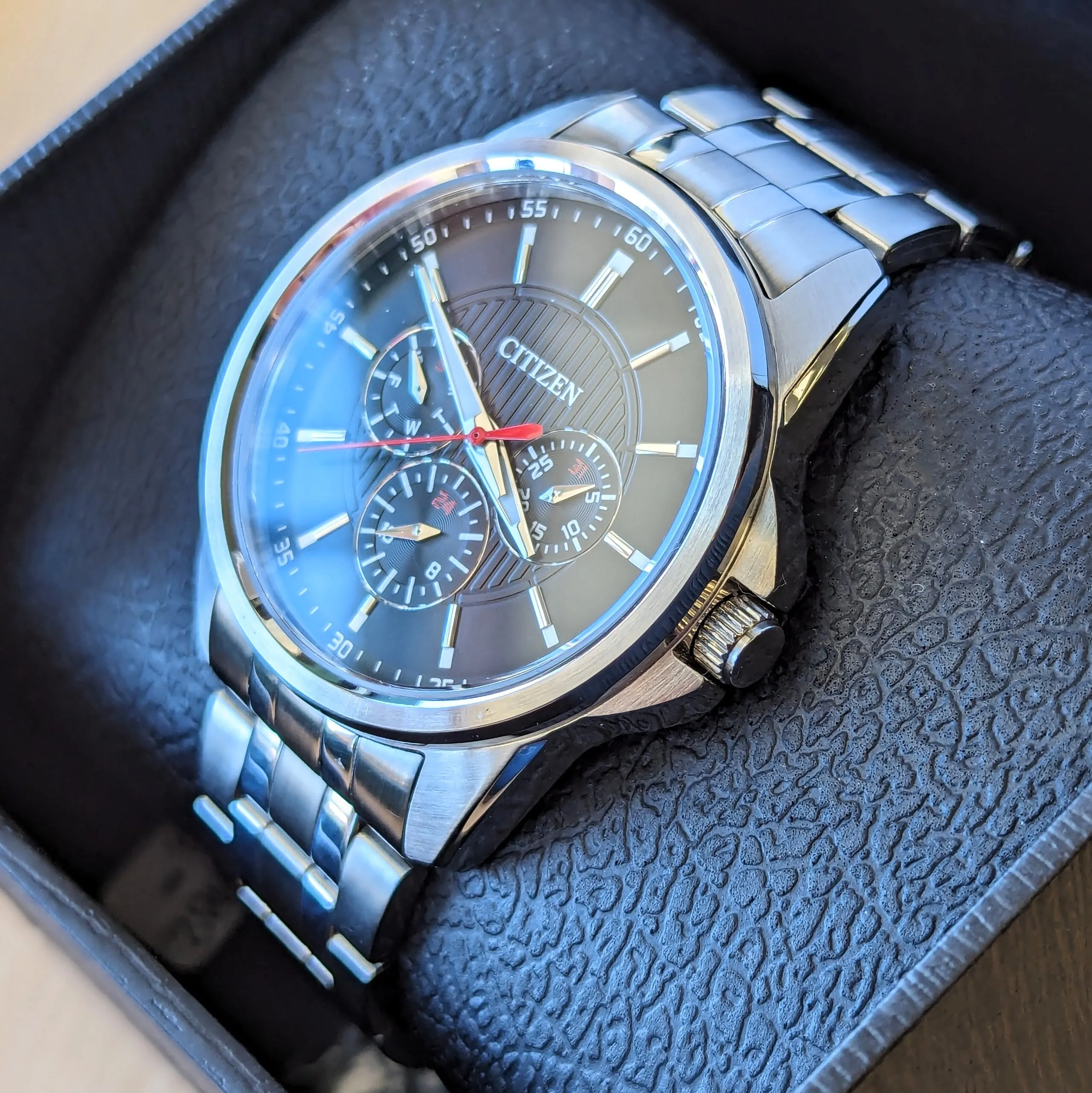 CITIZEN Quartz Watch Ref. AG8340-58E ALL Stainless Steel Cal. 6329 ALL Original! In Box!