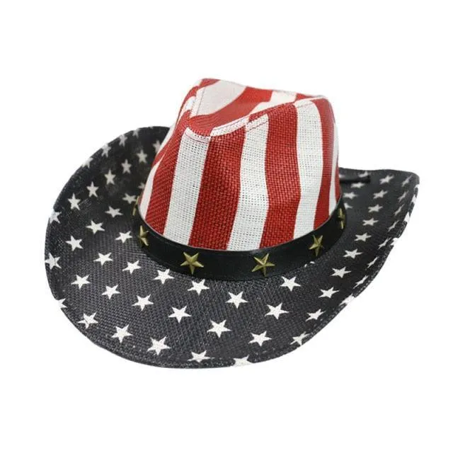 Classic American Flag Cowboy Hat
