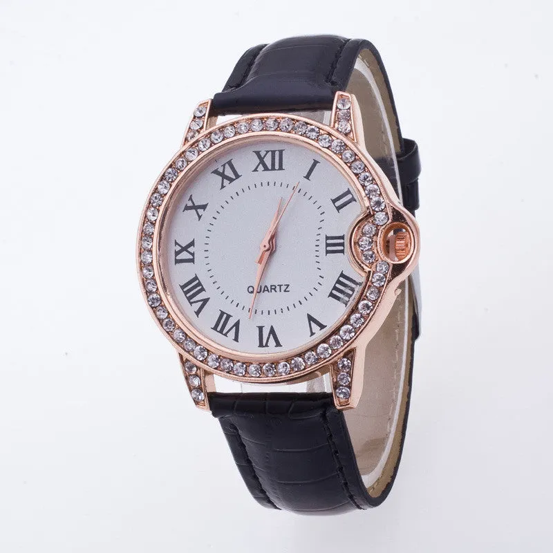 Classic Shinning Rhinestone Quartz Watch