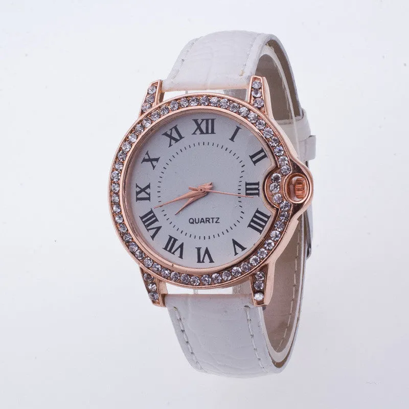 Classic Shinning Rhinestone Quartz Watch