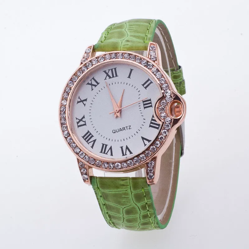 Classic Shinning Rhinestone Quartz Watch