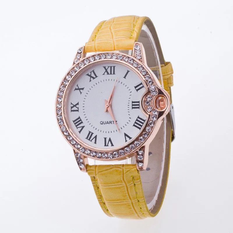 Classic Shinning Rhinestone Quartz Watch