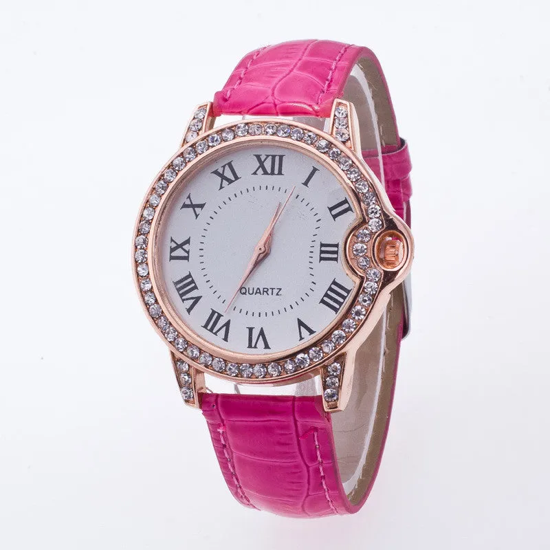 Classic Shinning Rhinestone Quartz Watch