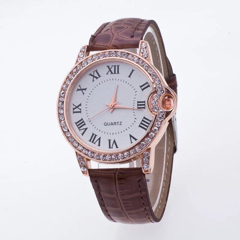 Classic Shinning Rhinestone Quartz Watch