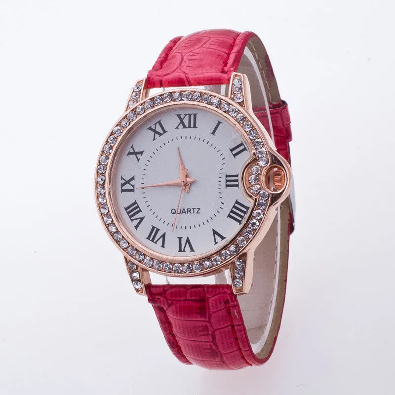 Classic Shinning Rhinestone Quartz Watch