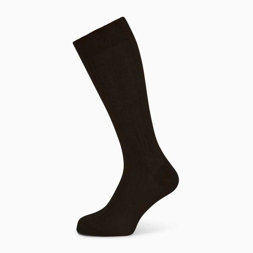 Coffee Mid-Length Socks