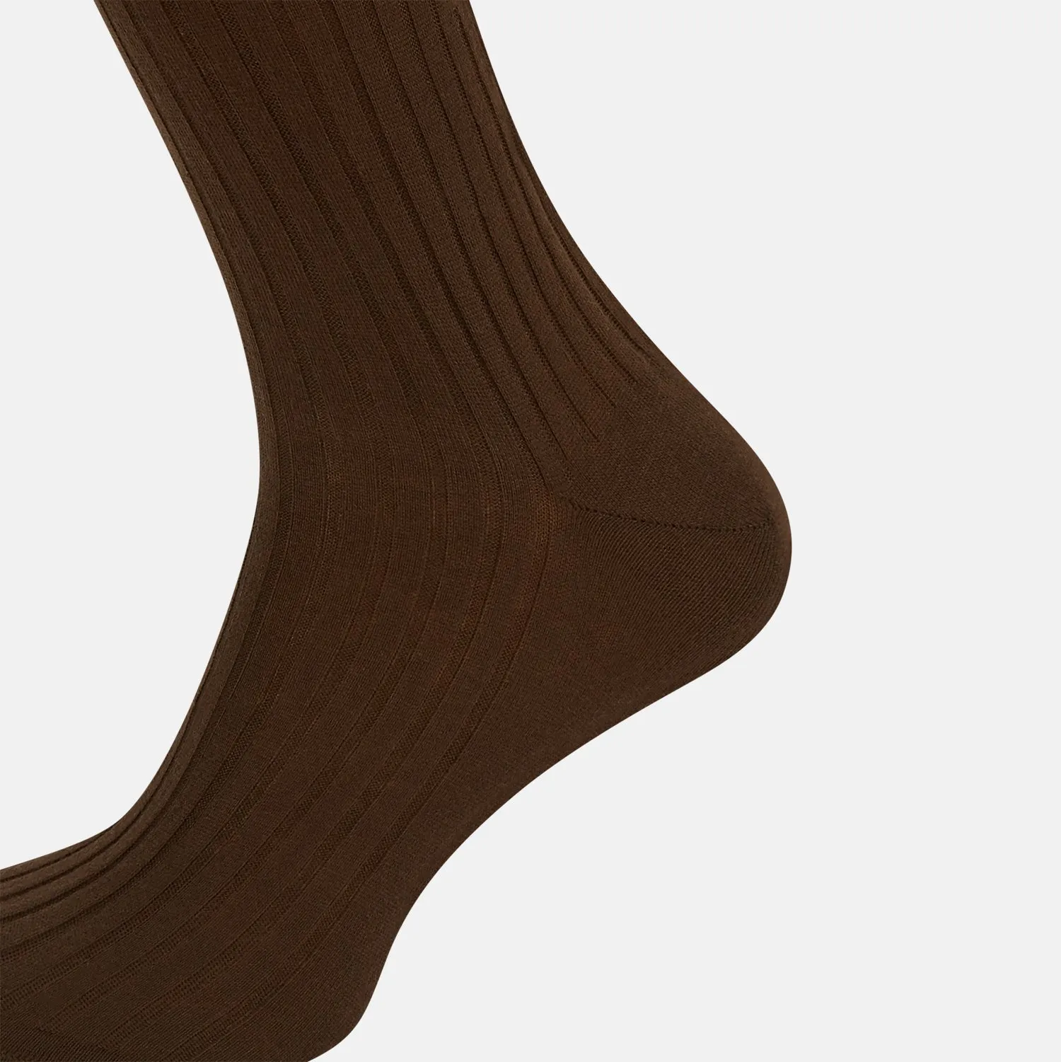 Coffee Organic Cotton Mid-Length Socks