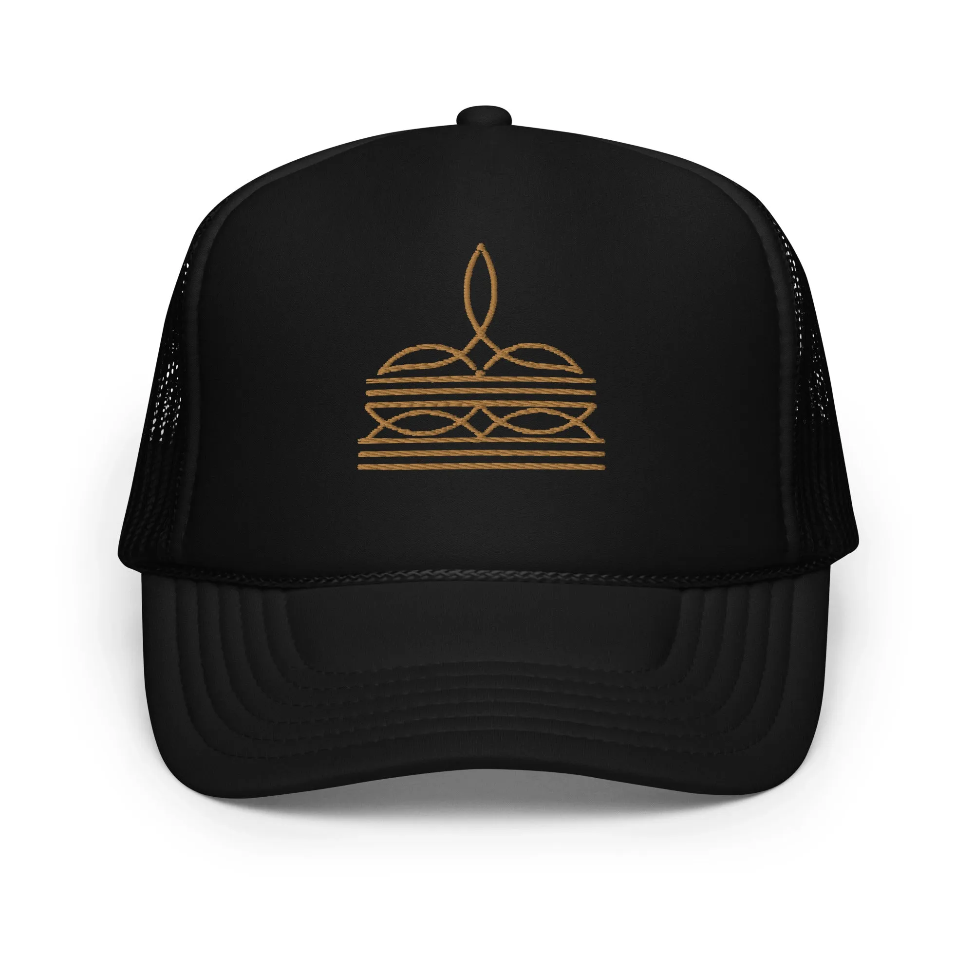 Cowboy Stitch Foam trucker hat (gold)