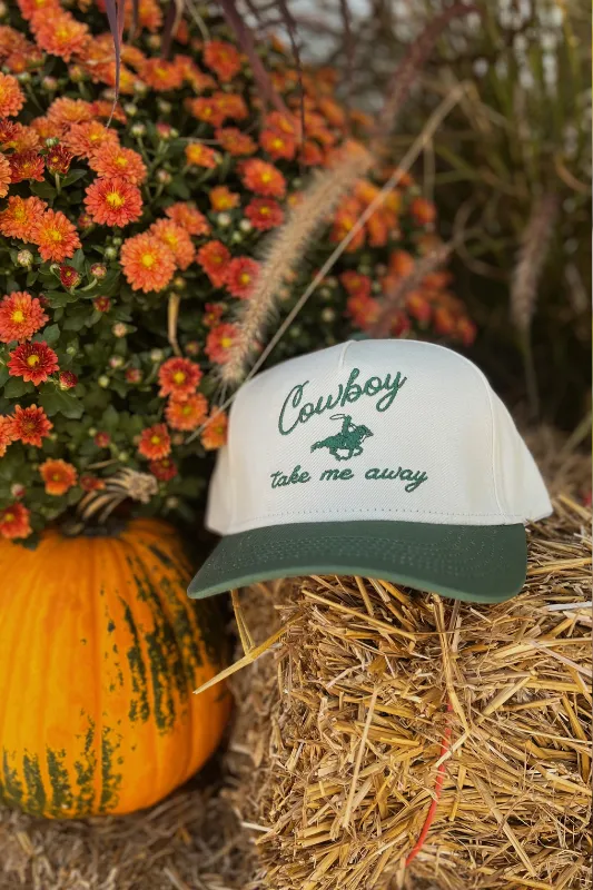 Cowboy Take Me Away Embroidered Cap