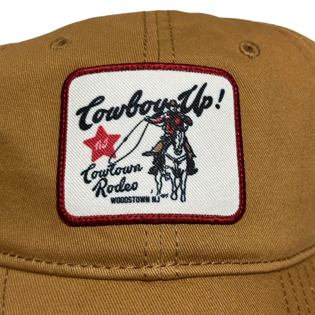 Cowtown Rodeo Cowboy Up Baseball Cap in Brown