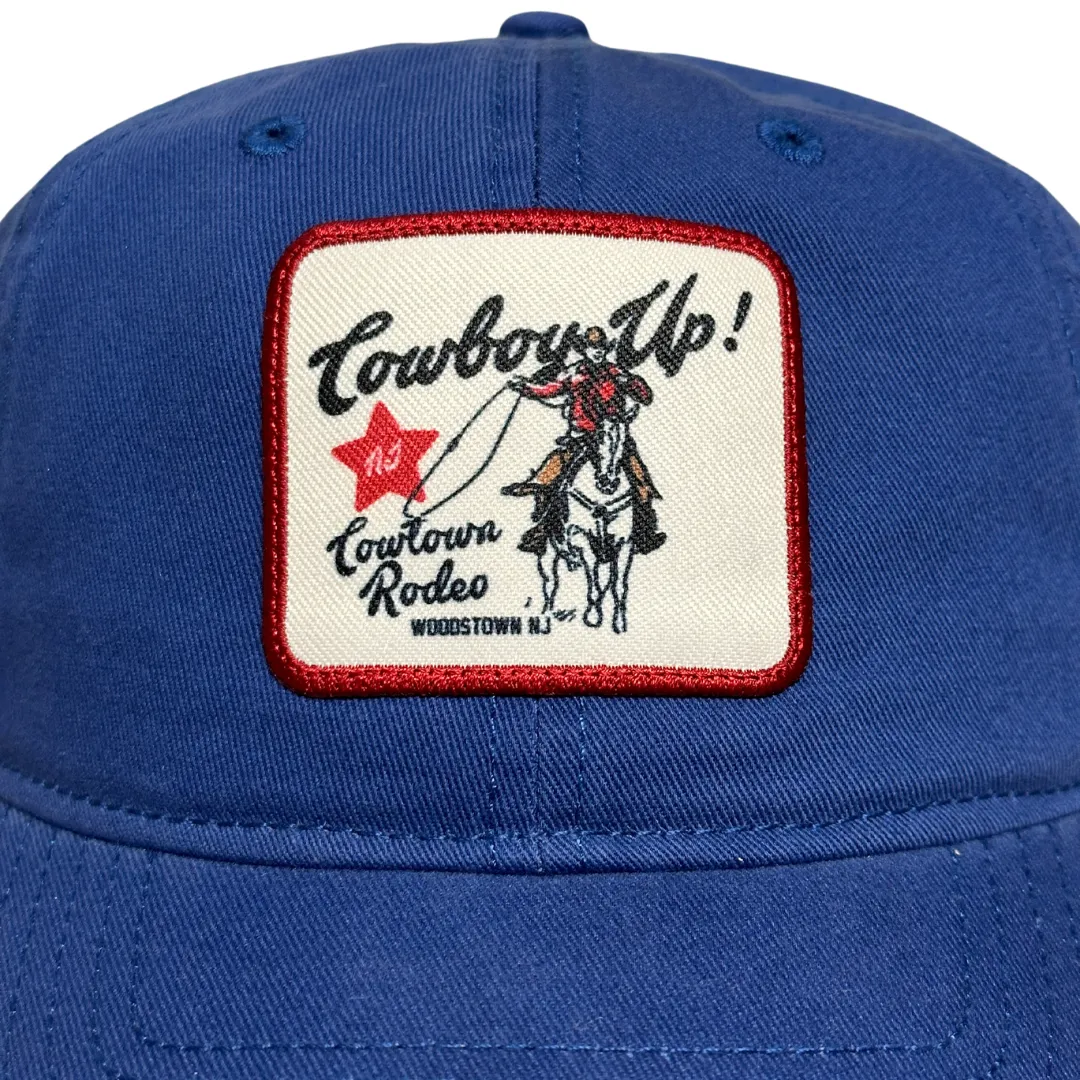 Cowtown Rodeo Cowboy Up Baseball Cap in Royal Blue