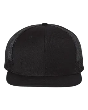 Custom Embroidery - Richardson - Wool Blend Flat Bill Trucker Cap - 511