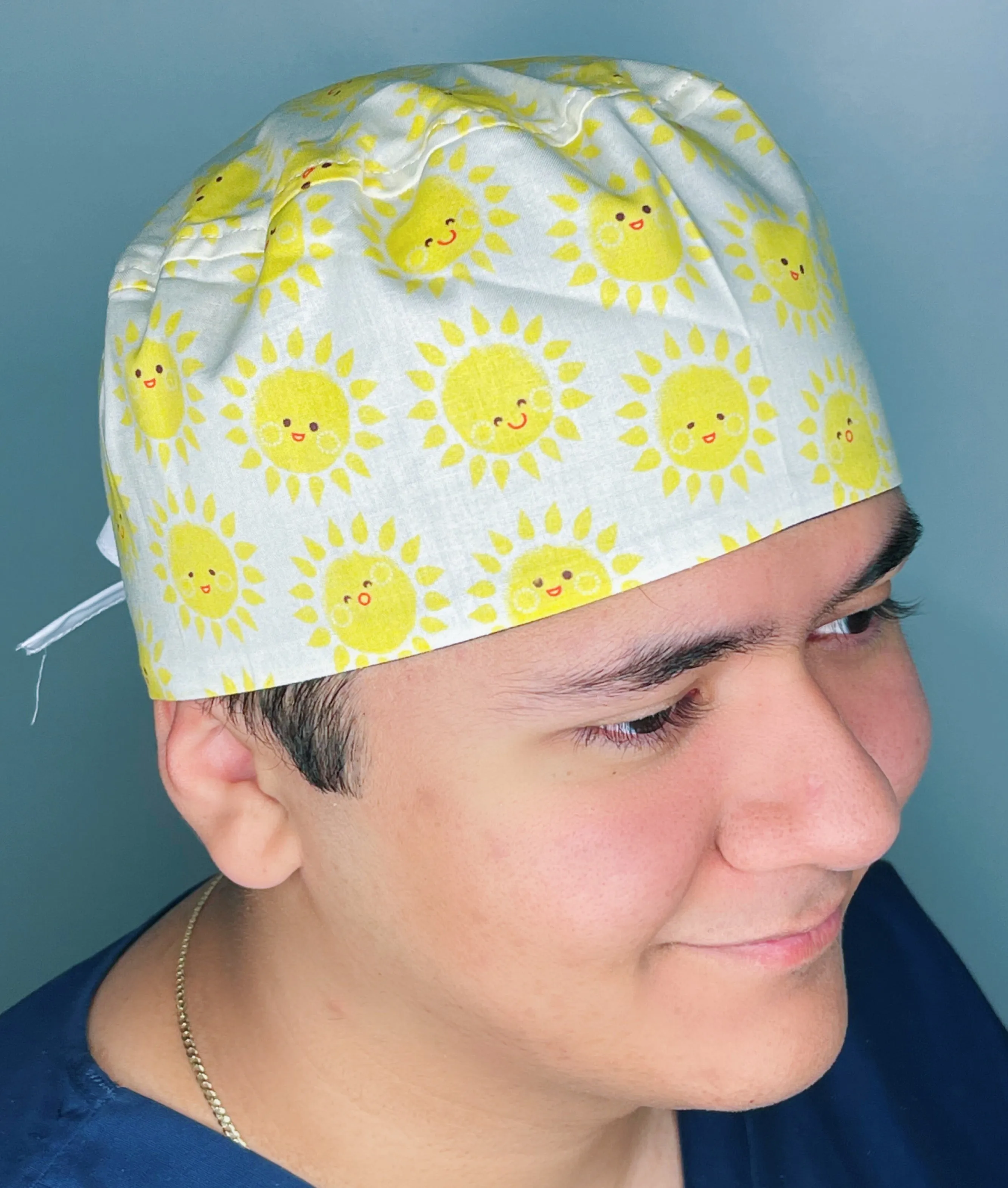 Cute Smiling Suns Design Unisex Cute Scrub Cap