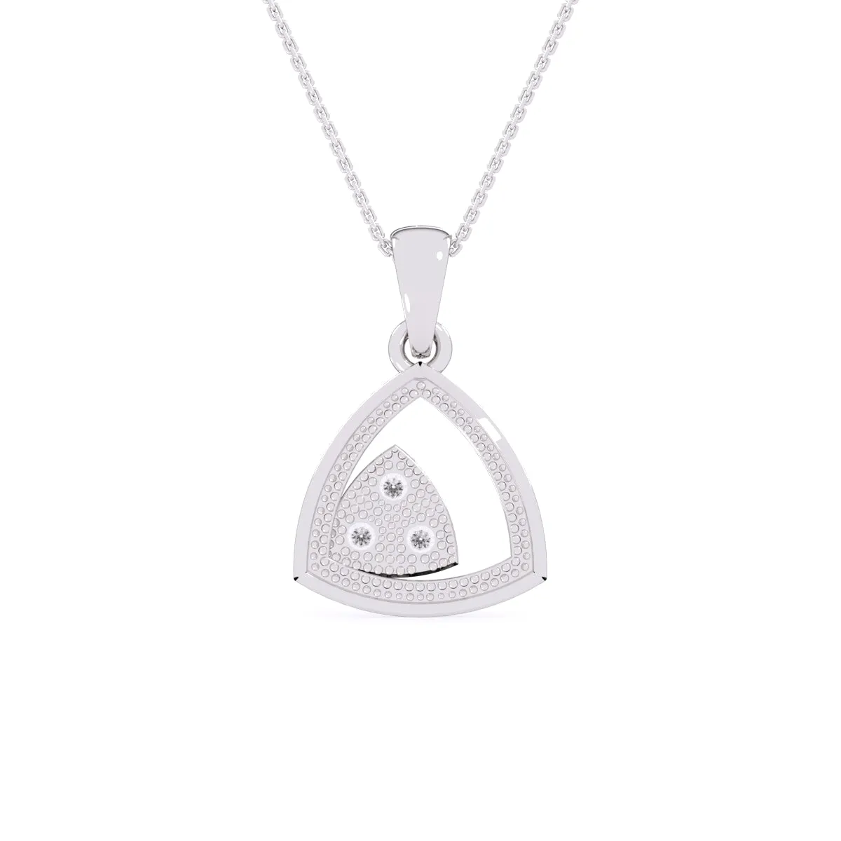 Daily Wear Trillion Shape Diamond Pendant