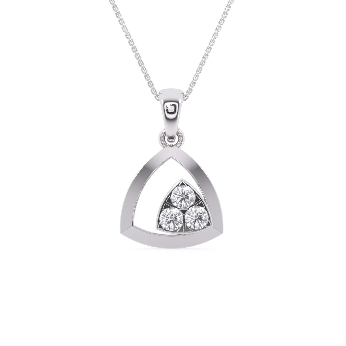 Daily Wear Trillion Shape Diamond Pendant