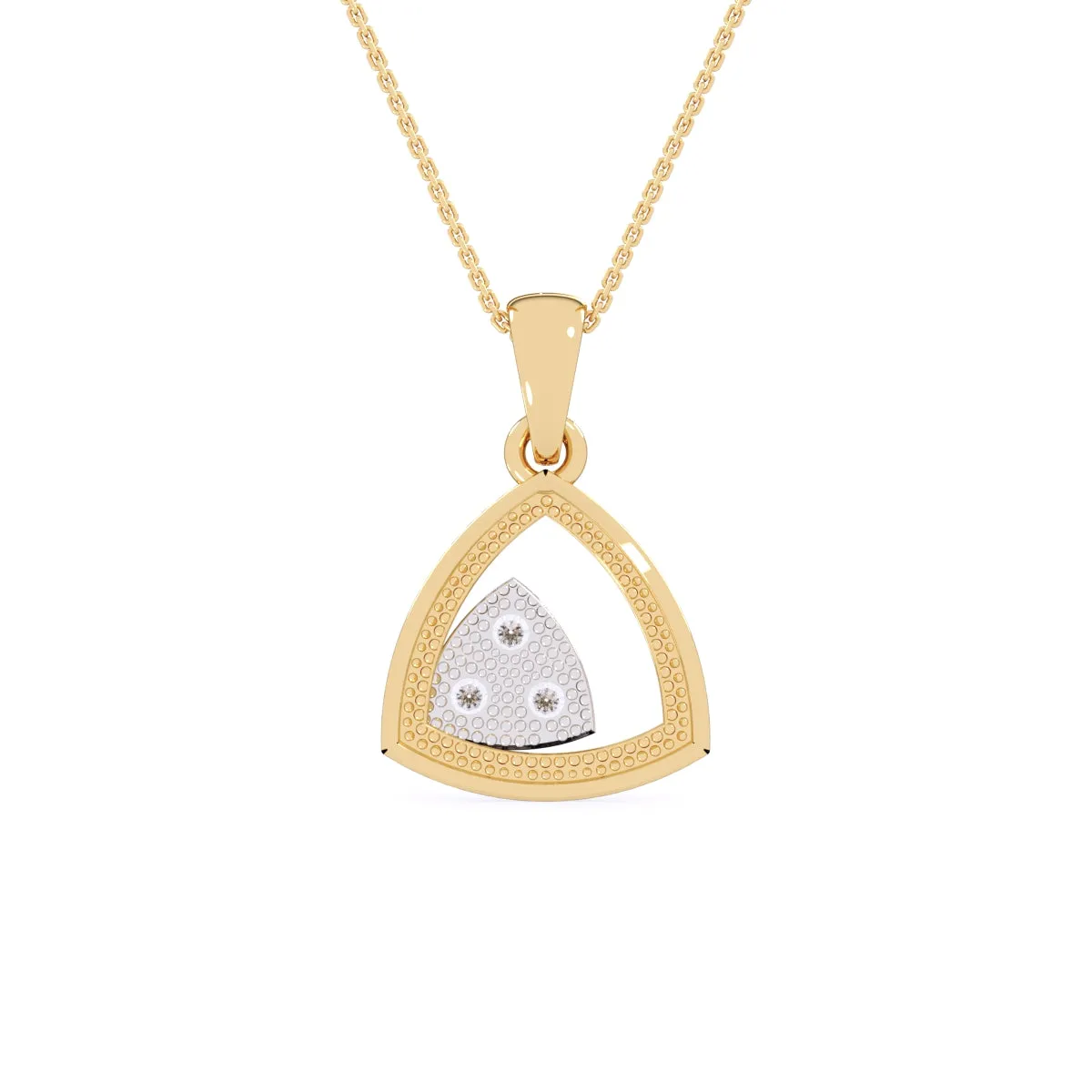 Daily Wear Trillion Shape Diamond Pendant