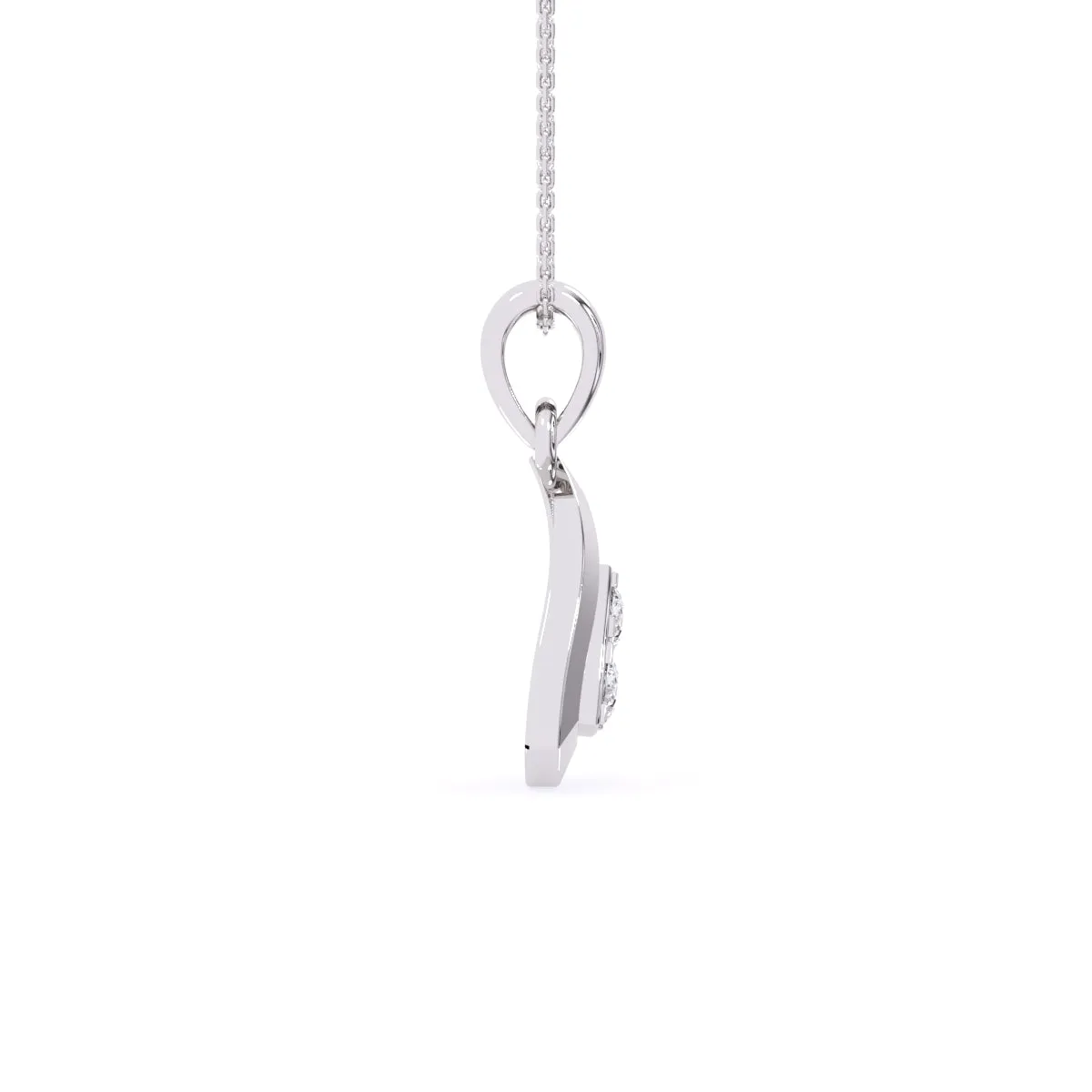 Daily Wear Trillion Shape Diamond Pendant