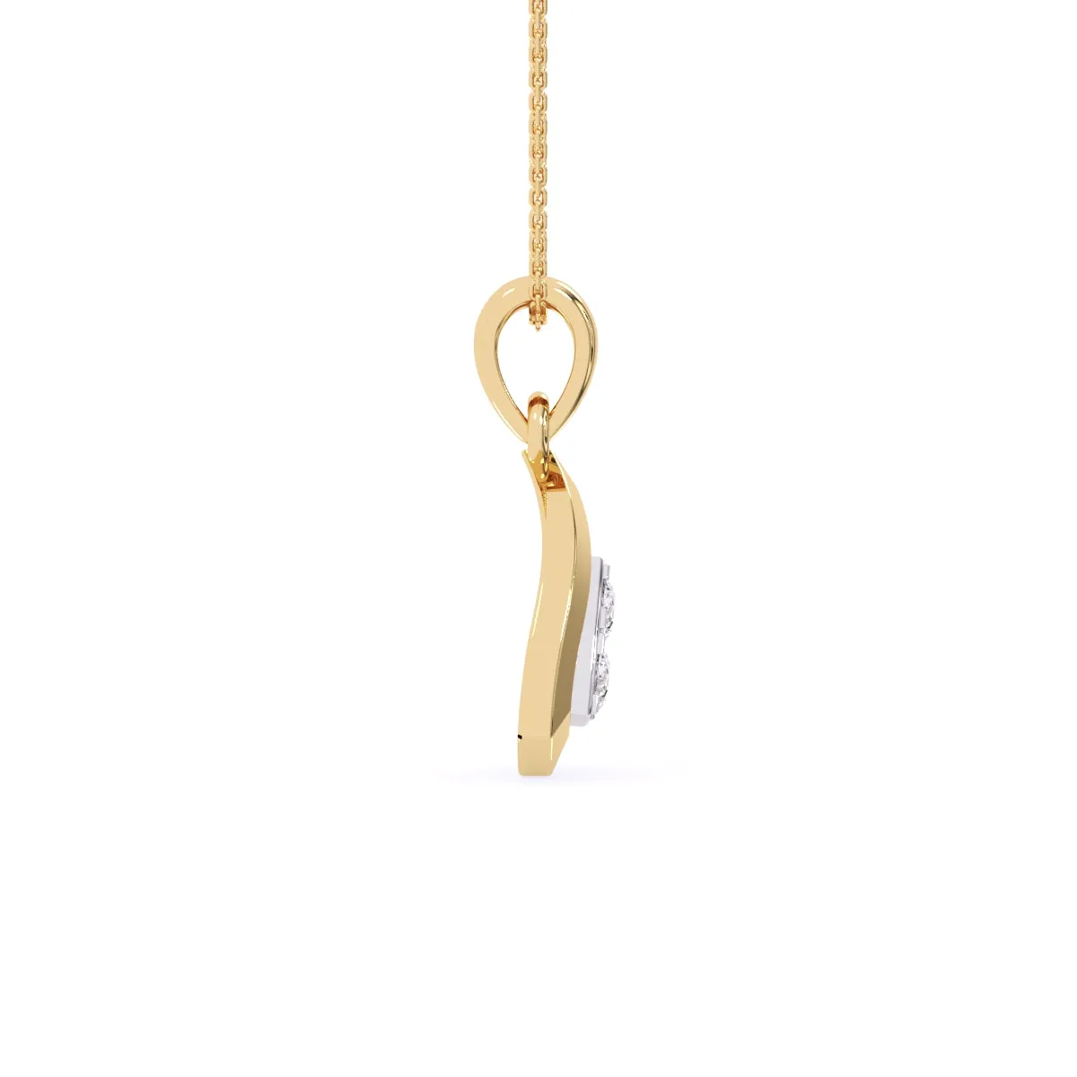 Daily Wear Trillion Shape Diamond Pendant