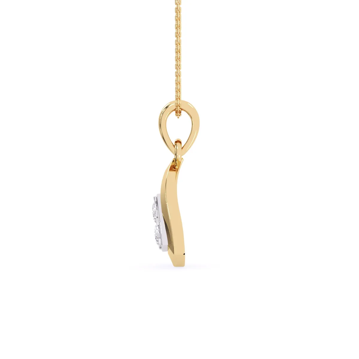 Daily Wear Trillion Shape Diamond Pendant