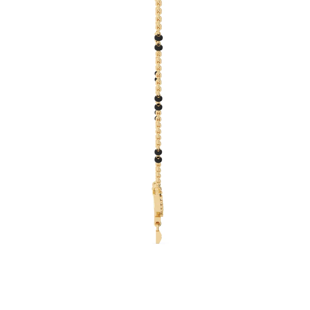 Dazzling Lock Style Lab Grown Mangalsutra