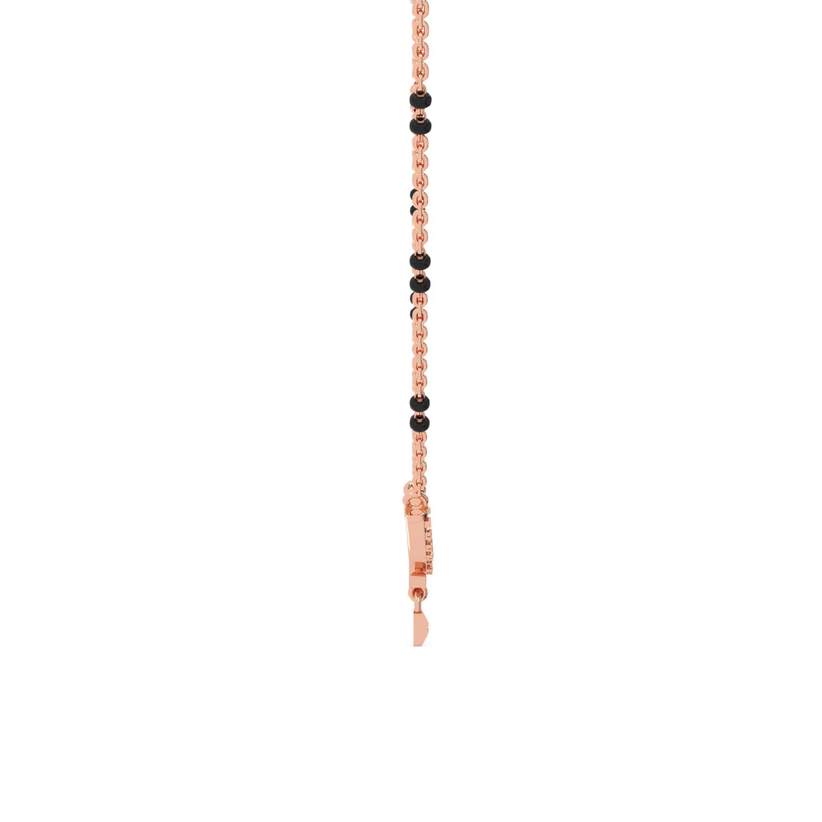 Dazzling Lock Style Lab Grown Mangalsutra