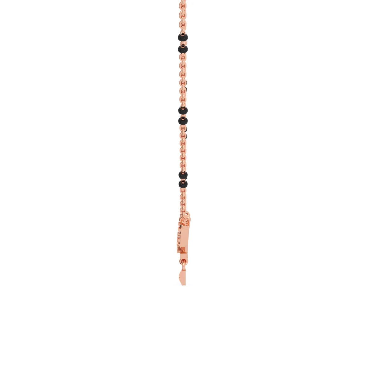 Dazzling Lock Style Lab Grown Mangalsutra