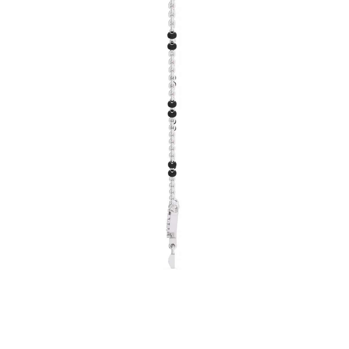 Dazzling Lock Style Lab Grown Mangalsutra