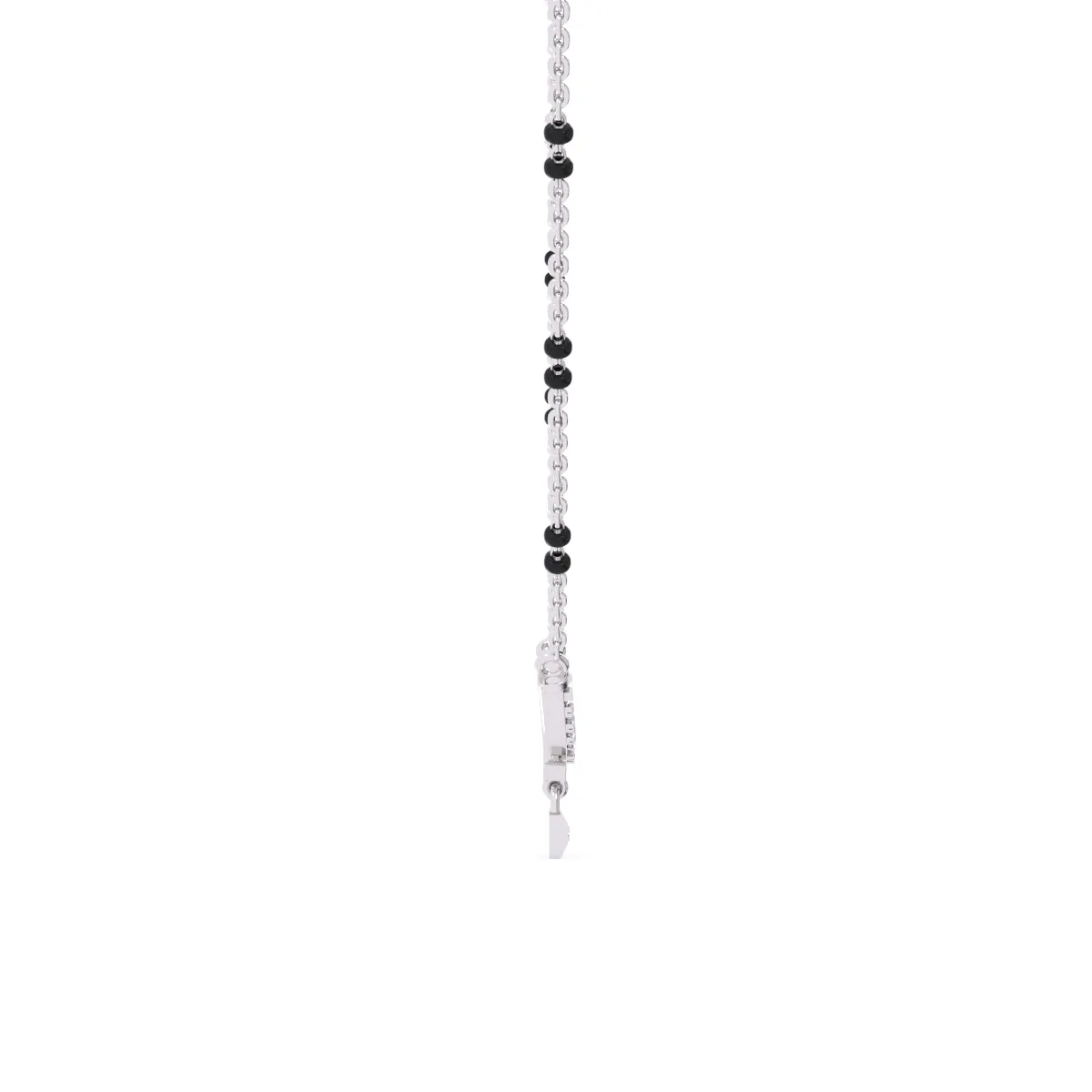 Dazzling Lock Style Lab Grown Mangalsutra