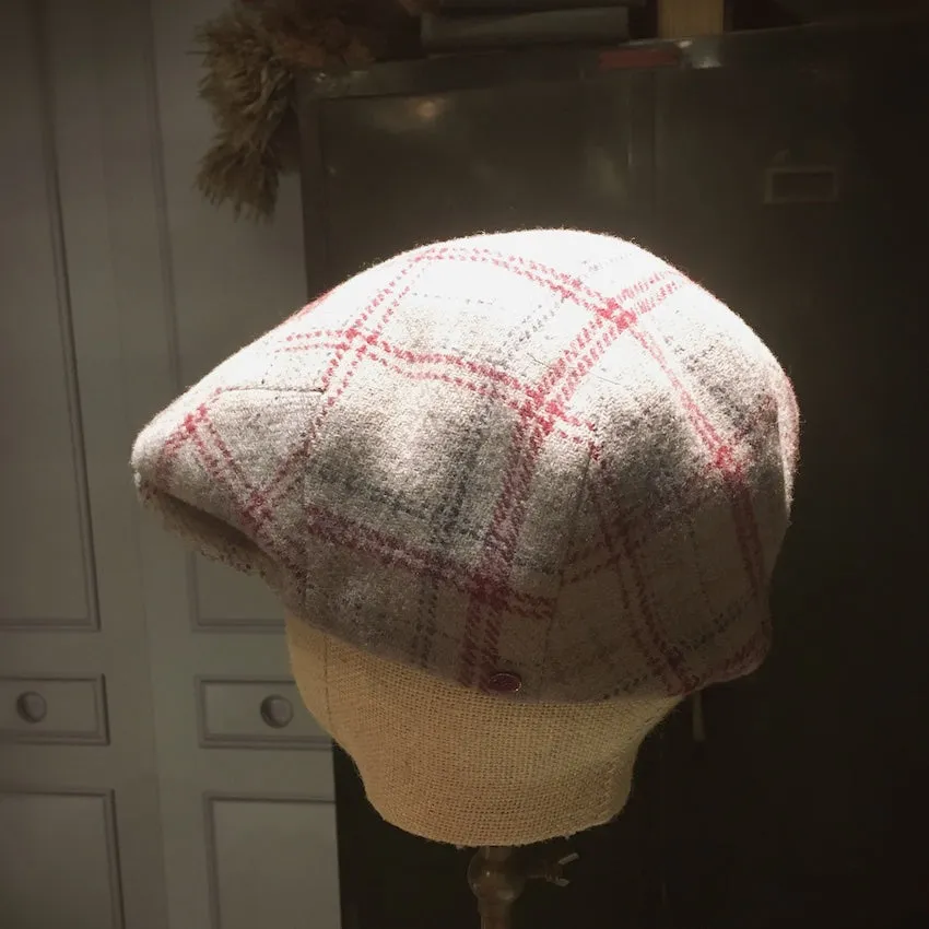 Doria/Beige Check Flat Cap