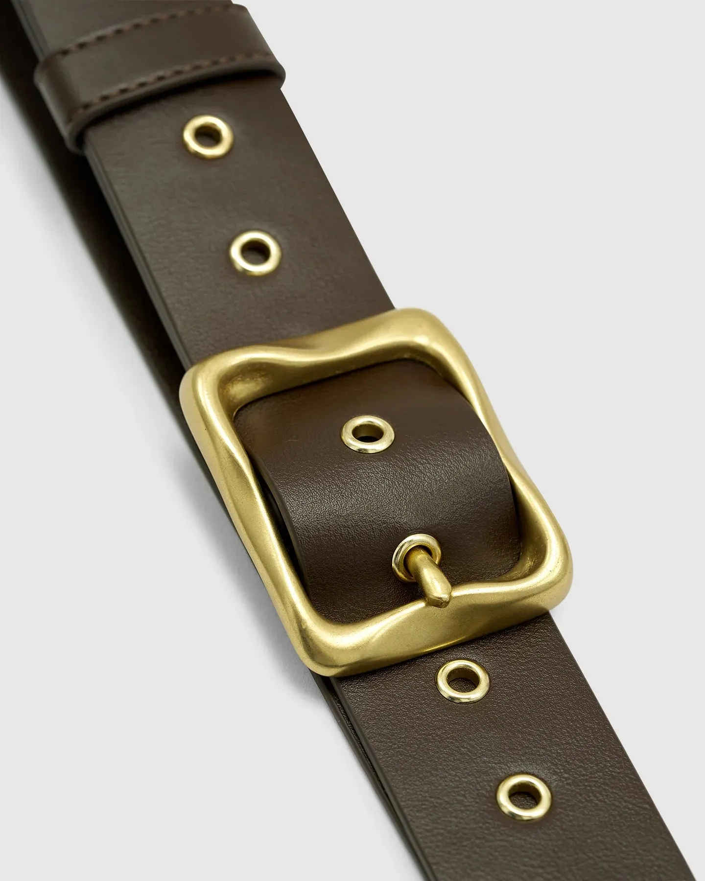 EVERYDAY BUCKLE BELT - CHOCOLATE