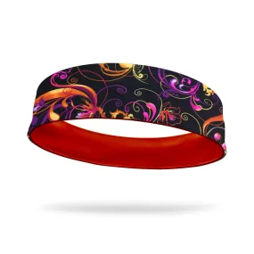Firefly Fashion and Neon Orange Wicking Reversible Headband