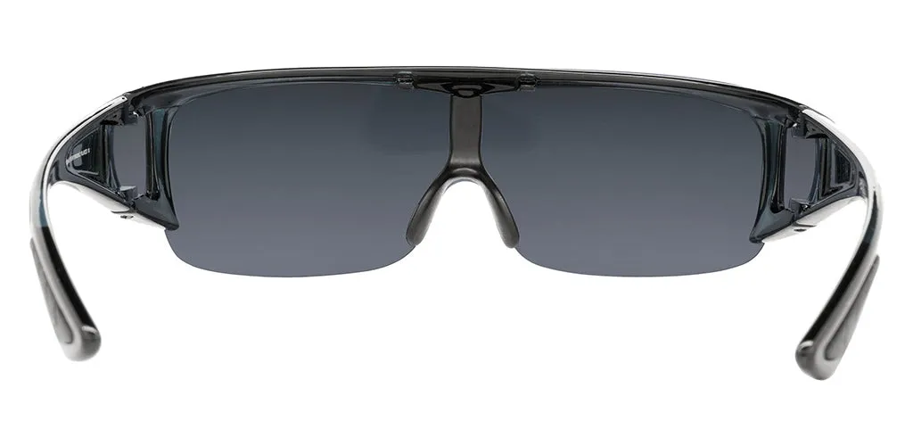 Fit Over and Flip Up Polarized Sunglasses with Black Lens
