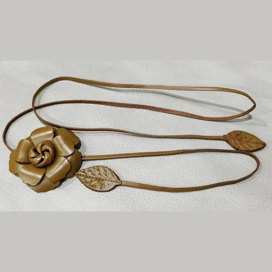 Flower Belts - Beige