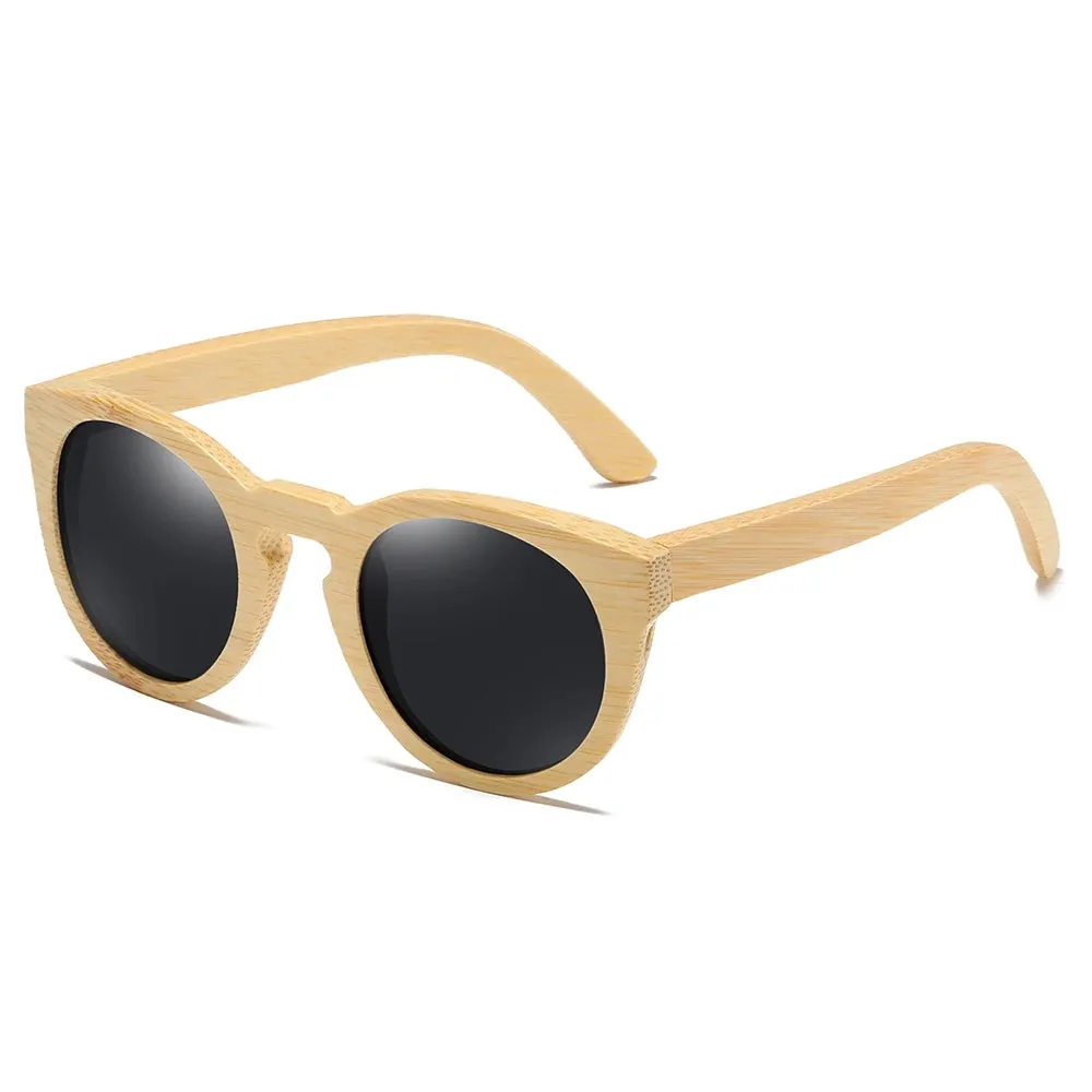 GM Natural Bamboo Sunglasses Women Polarized UV400 Brand Designer Classic Sun glasses Men Vintage Wooden Sunglasses