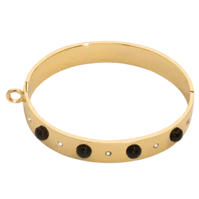 Gold Plate Charm Bangle -B1144G