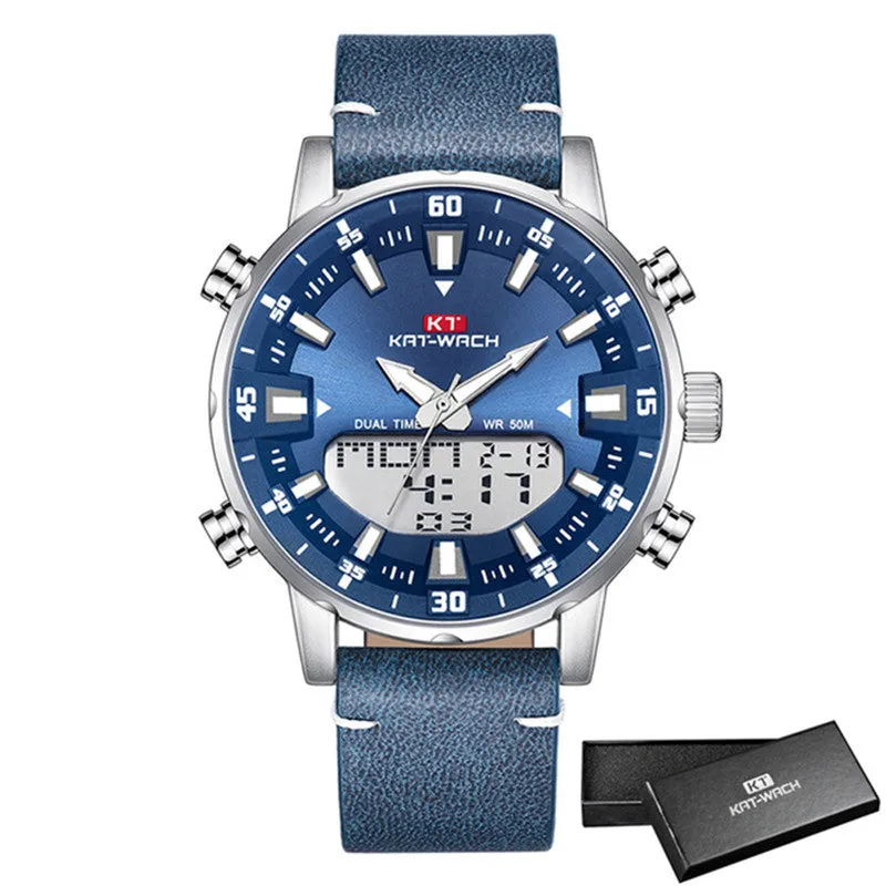 Gold Wrist Watch Men  Waterproof Sports Digital Watches