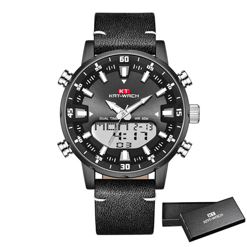 Gold Wrist Watch Men  Waterproof Sports Digital Watches