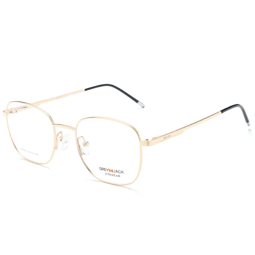 GREY JACK Metal Square Clip On Glasses with 3PCS Magnetic Lens 80007