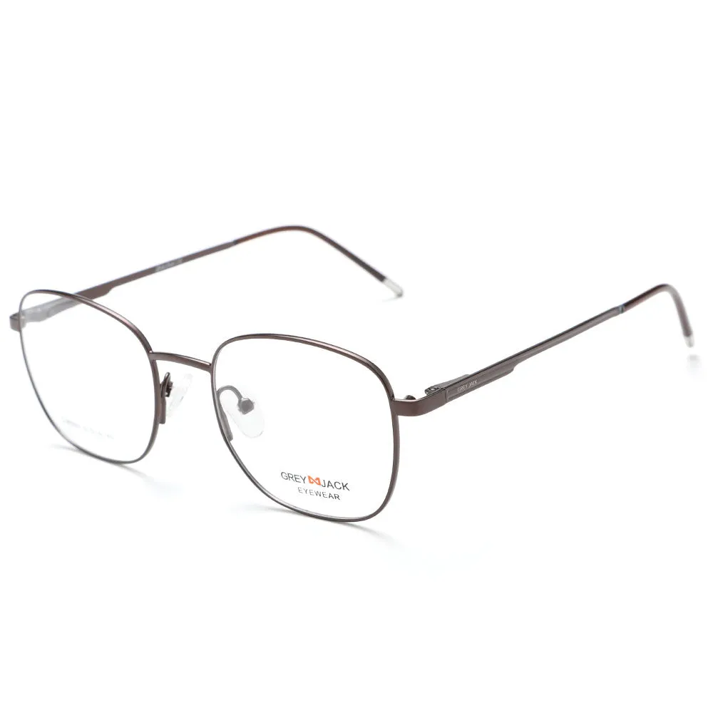 GREY JACK Metal Square Clip On Glasses with 3PCS Magnetic Lens 80007