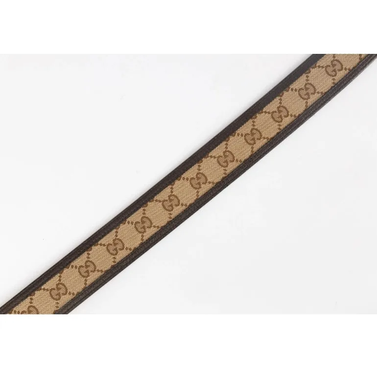 Gucci Guccissima Palladium Logo Buckle Belt